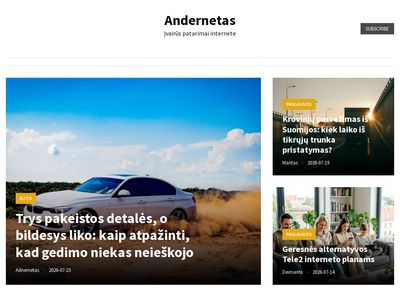 Andernetas – Įvairūs patarimai internete  www.andernetas.lt