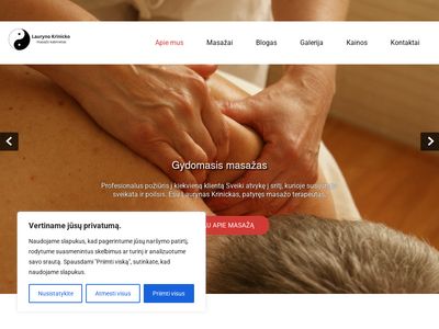 Apie – Lauryno Krinicko masažo kabinetas  www.krinickas.lt