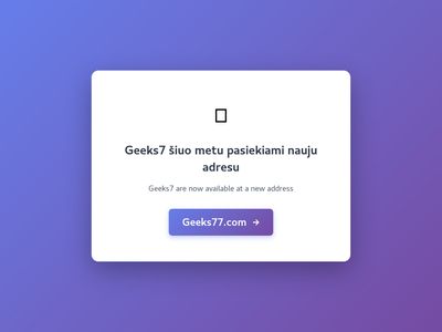 IT sprendimai – Geeks7.eu  geeks7.eu