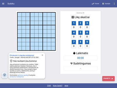 Sudoku internetu  sudoku.lt