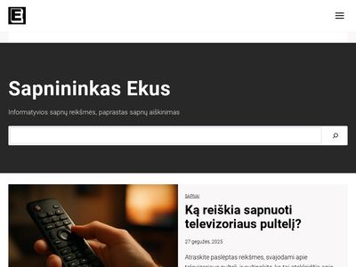 Ekus.lt Naujienų Ir Patarimų Portalas |  ekus.lt