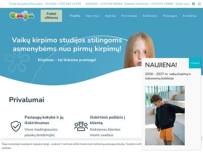 Bambina | Vaikų kirpyklėlė  www.bambina.lt