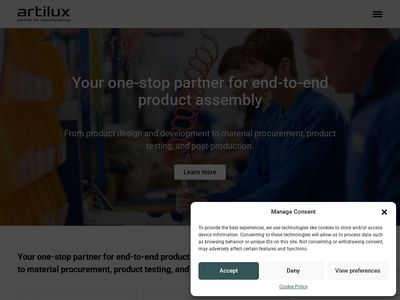 Artilux NMF! OEM manufacturing: Lighting – Wiring and accessories –