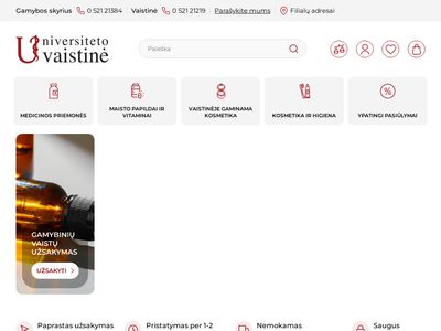 UAB „Universiteto vaistinė”  – Profesionalūs patarimai jums
