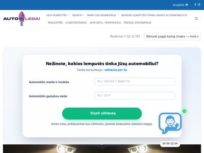 LED ir xenon lemputės žemiausia kaina – autoledai.lt