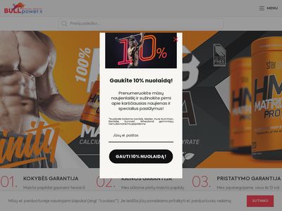 Bullpower.lt: Maisto papildai sportui internetu pigiau