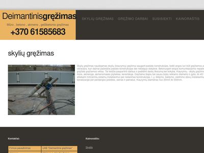 Skylių gręžimas | Gręžimo darbai | deimantinisgrezimas.lt