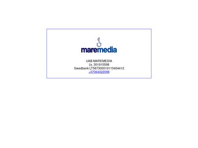 UAB Maremedia – Paslaugos [maremedija]  www.maremedia.lt