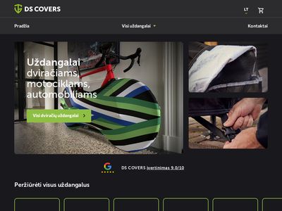 DS COVERS LT | Dviračių, motociklų, automobilių uždangalai