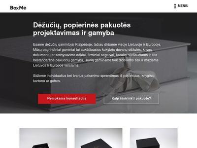 Dėžučių, popierinės pakuotės projektavimas ir gamyba