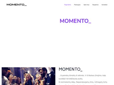Renginių organizavimas – MOMENTO  www.momento.lt