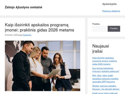 Žaliojo Ąžuolyno svetainė – Just another WordPress site