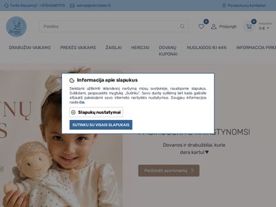 Vaikiškų drabužių parduotuvė  www.sterntaler.lt