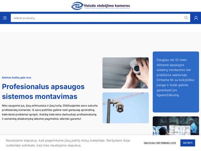 Vaizdo stebėjimo kameros – prekyba ir montavimas  www.