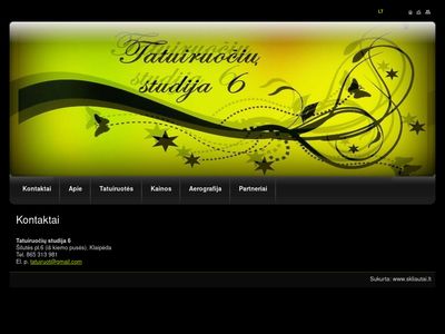 Tatuiruočių studija 6  www.tattooklaipeda.lt