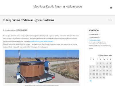 Kubilų nuoma Kėdainiai – geriausia kaina – Mobilaus Kubilo Nuoma Kė