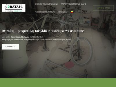 Dviračių ir paspirtukų taisykla Kaune – 2ratai.lt
