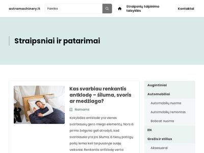 Įvairūs straipsniai – Įvairūs straipsniai  www.astramachinery.lt