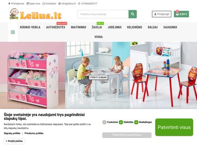 Prekės vaikams ir kūdikiams – Lelius.lt  www.lelius.lt