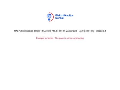 UAB "Elektrifikacijos darbai"  www.eld.lt