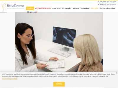 Grožio ir estetinės dermatologijos klinika Kaune ir Šiauliuose –