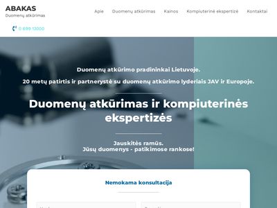 Abakas.lt | Duomenų atkūrimo lyderis Lietuvoje ir pabaltyje |