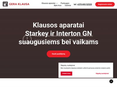 Starkey Klausos aparatai visoje Lietuvoje – Geraklausa.lt