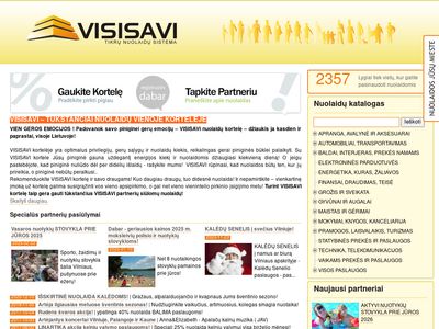 VisiSavi – tikrų nuolaidų sistema – nuolaidų kortel