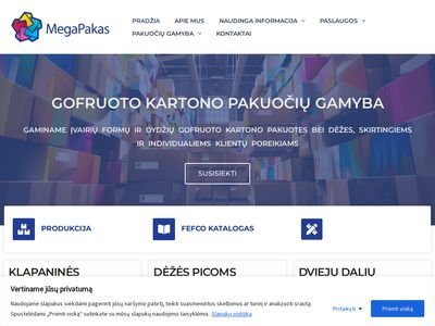 Megapakas – Gofruoto Kartono Dėžės  megapakas.lt