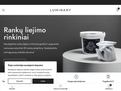 Rankų liejimo rinkiniai LUMINARY. Unikali dovana kiekvienam