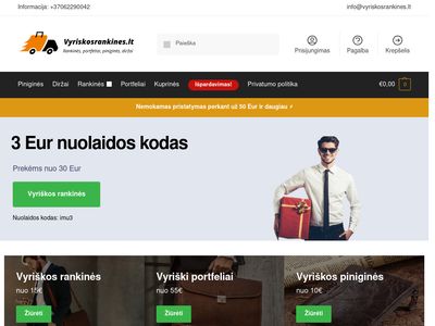 Vyrams – Vyriškos rankinės, piniginės, portfeliai ir kiti
