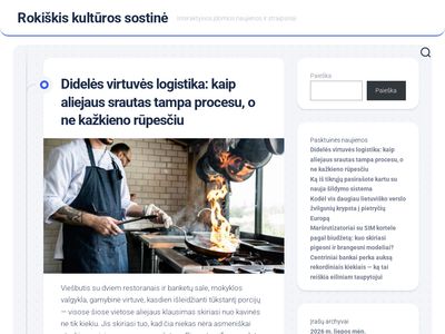 Roki&scaron;kis kultūros sostinė – Interaktyvios įdomios naujienos