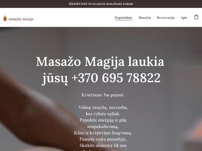 Masažai Panevėžyje  www.masazomagija.lt
