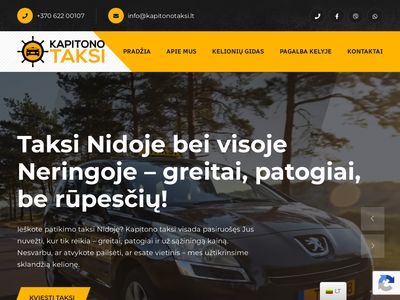 Taksi paslaugos Neringoje – Kapitono taksi  kapitonotaksi.lt