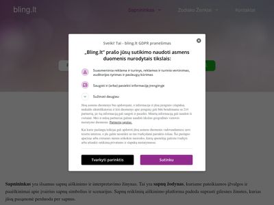 Sapnininkas: Atskleiskite savo sapnų paslaptis! &ndash; bling.lt