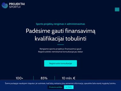 Projektai Sportui – padėsime jūsų idėjai gauti finansavim