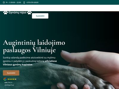 Gyvūnų laidojimas Vilniuje. Laidojimo paslaugos augintiniams