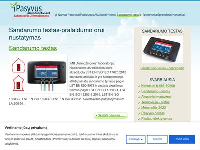 Sandarumo testai – Pasyvus namas  www.pasyvusnamas.info
