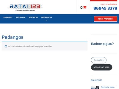 Padangos | Ratlankiai | Ratai123.lt  ratai123.lt