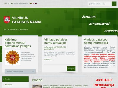 VILNIAUS PATAISOS NAMAI  www.vilniauspn.lt