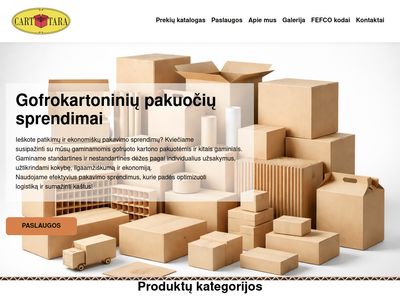 Pakavimo dėžės (kartoninės) | Carttara.lt  carttara.lt
