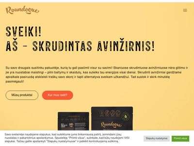 Skrudinti avinžirniai – Roundooze  www.roundooze.eu
