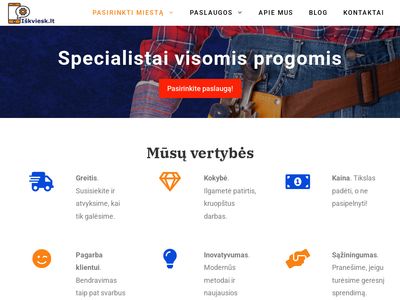 Meistrai ir specialistai į namus – Iškviesk.lt  iskviesk.lt