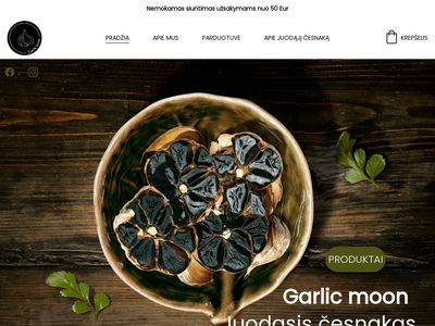 Juodasis česnakas. Fermentuotas | Garlic moon | Juodasis česnakas.