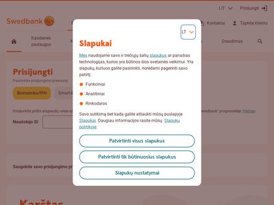 Interneto bankas – Swedbank  www.swedbank.lt