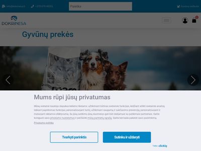 Gyvūnų prekės | Geromis kainomis | Dokrinesa.lt  dokrinesa.lt