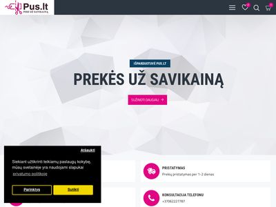 Pus.lt – Išparduotuvė, prekės pigiau savikainos, prekės už