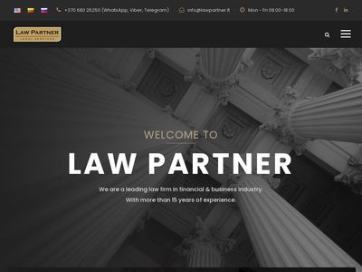Legal services – 15 years of experience – LawPartner.LT