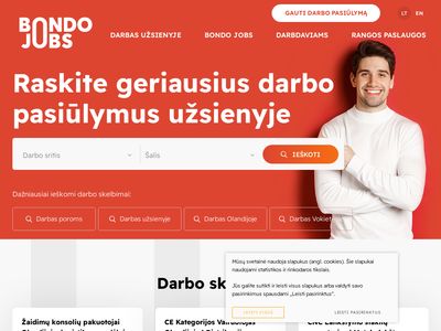 Darbų pasiūlymai užsienyje | Įdarbinimo agentūra – Bondojobs.lt