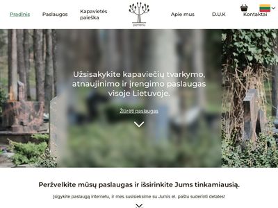 Kapaviečių priežiūra, tvarkymas ir paieška – Pamenu